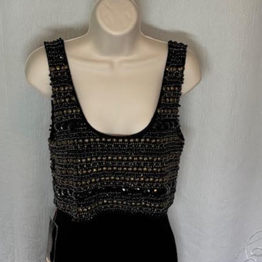 Bebe Jeweled black body con dress size XS NWT $179